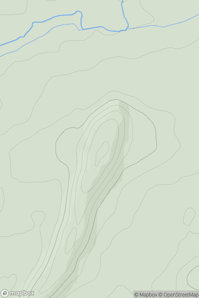 Thumbnail image for Letham Hill [Central Scotland from Dumbarton to Montrose] [NT146836] showing contour plot for surrounding peak